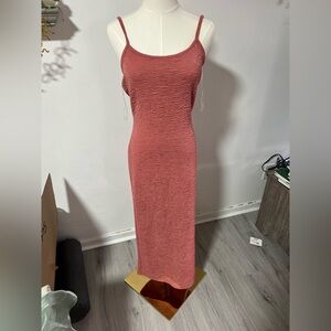 See You Monday boycon pink maxi dress